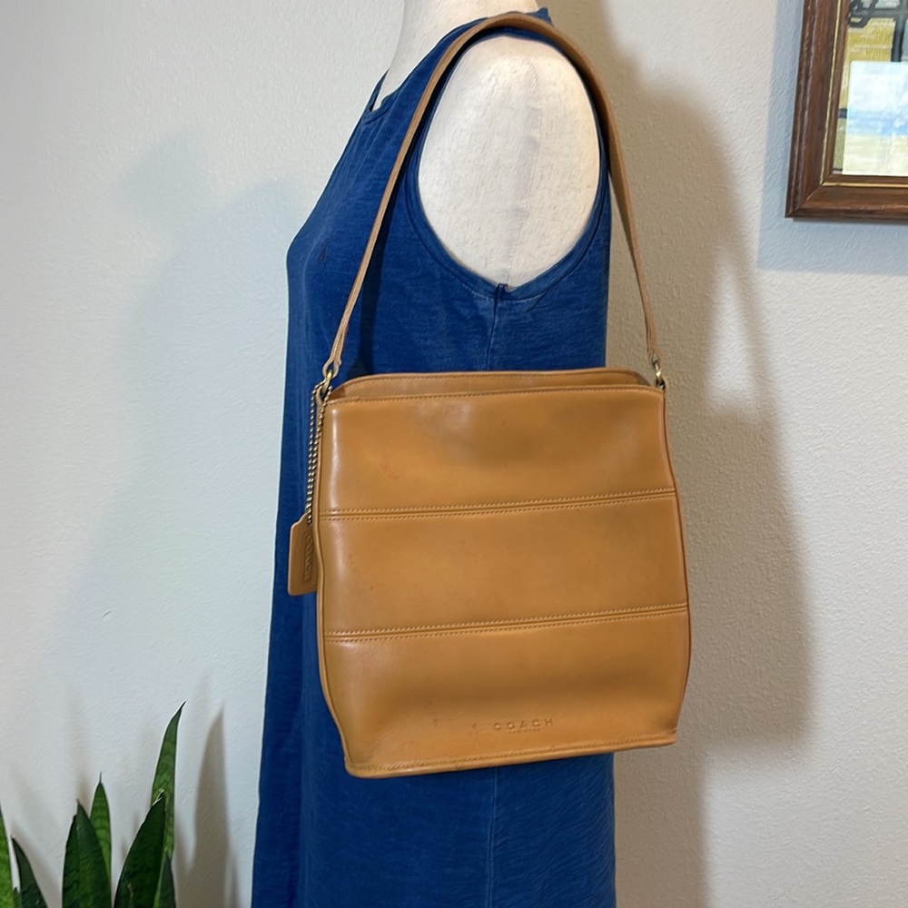 Coach Tan Leather Shoulder Bag